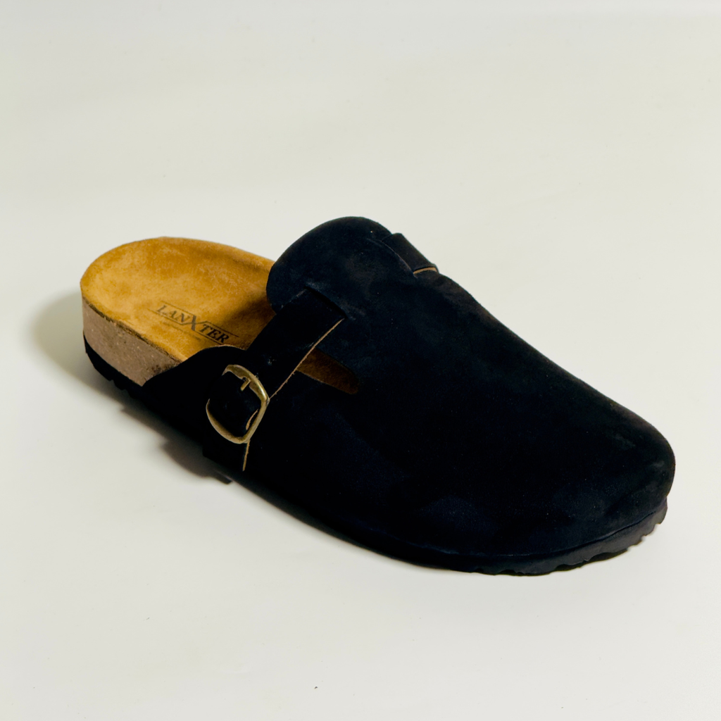 Bostrio Jet Black (Suede Leather)