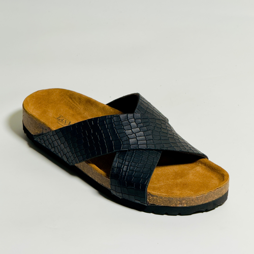 Cosmo Black (Croco Leather)
