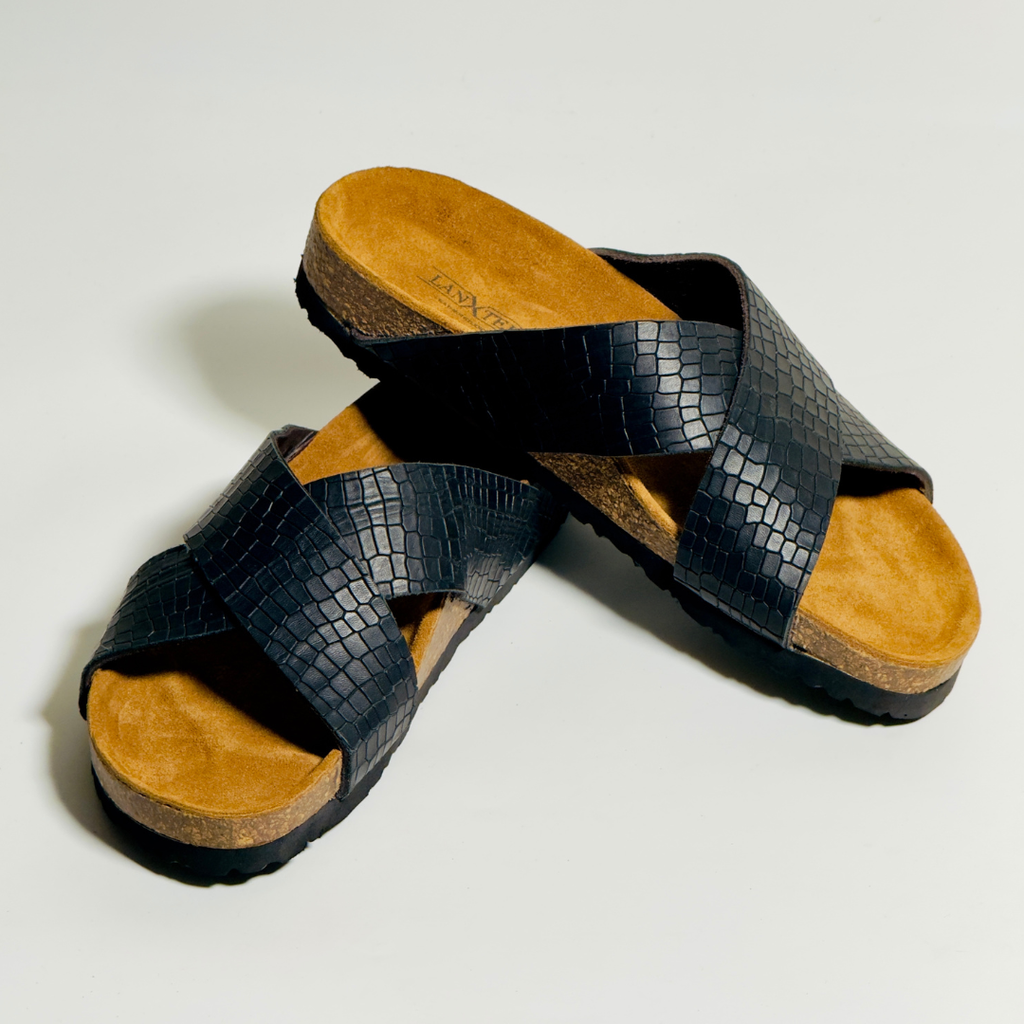 Cosmo Black (Croco Leather)