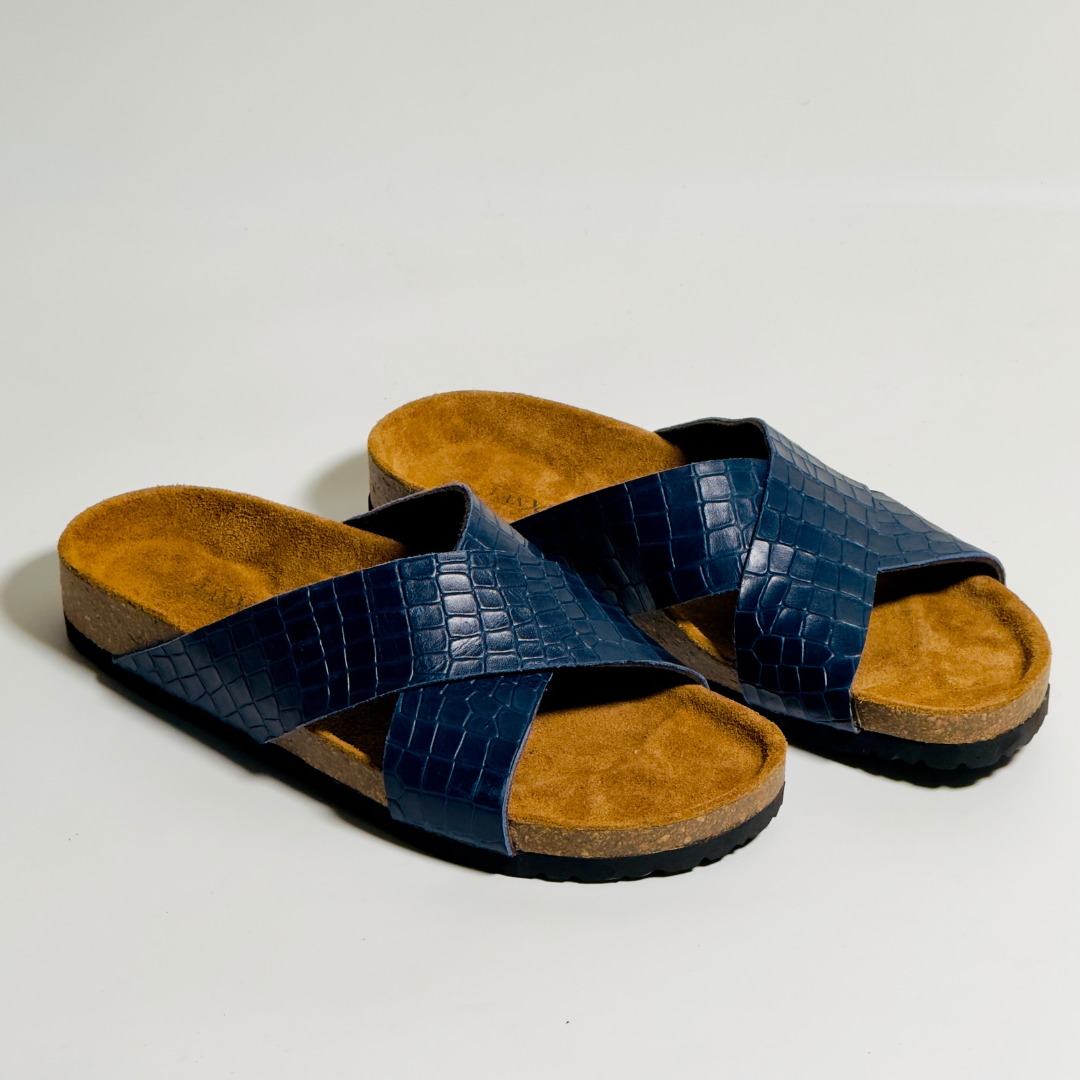 Cosmo Navy (Croco Leather)