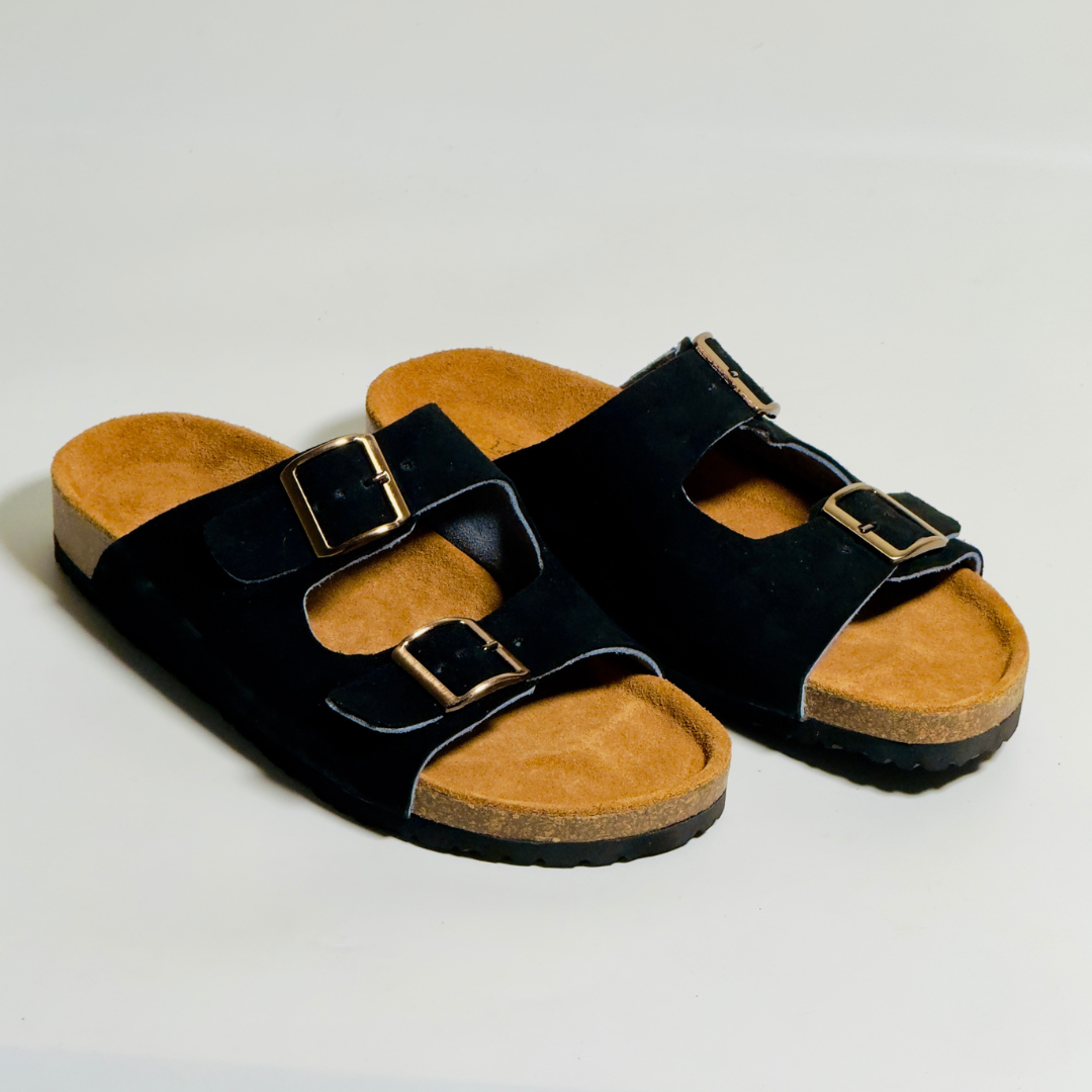 Dostro Jet Black (Suede Leather)