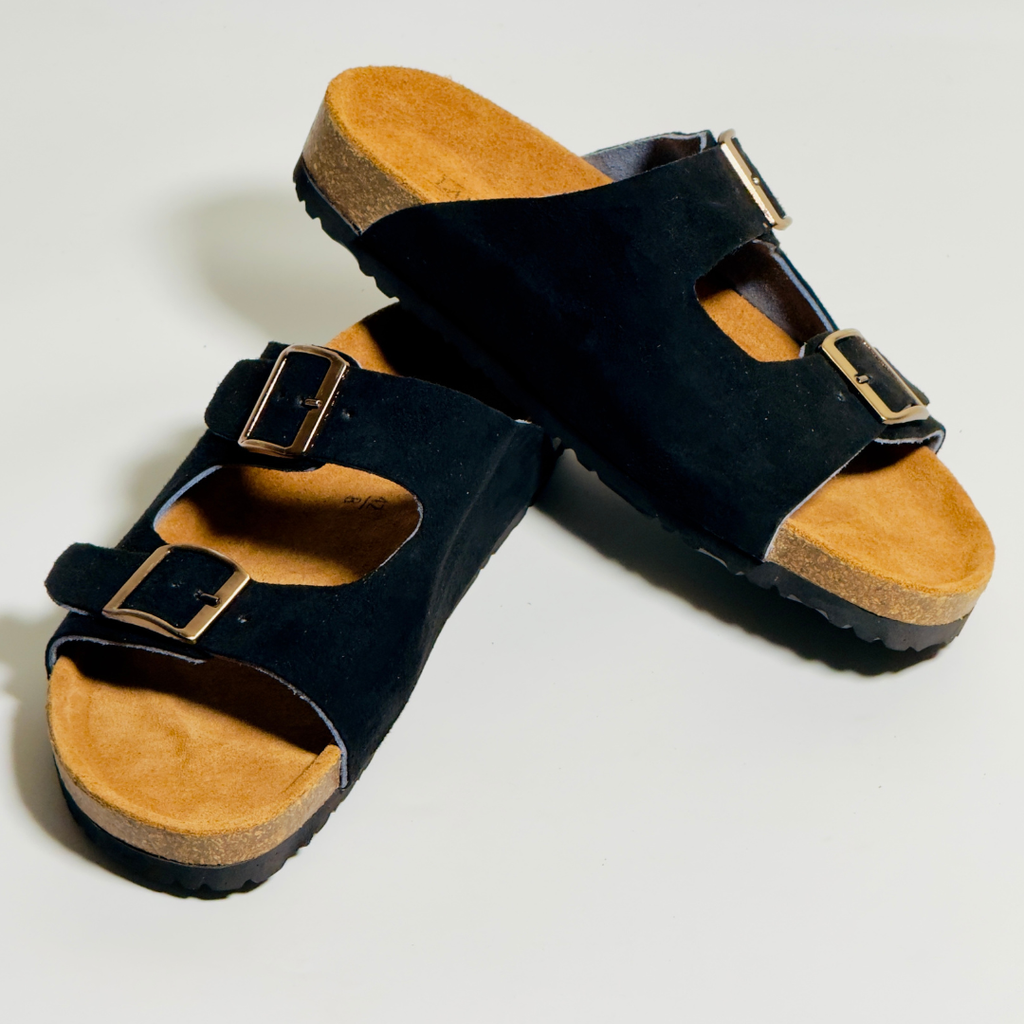 Dostro Jet Black (Suede Leather)